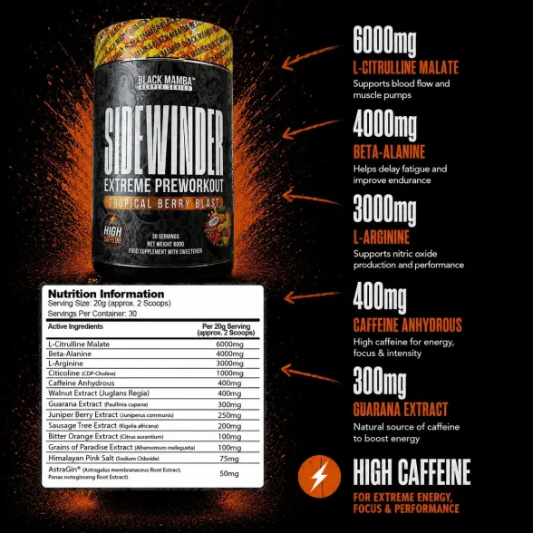 Sidewinder Pre-Workout - Image 2
