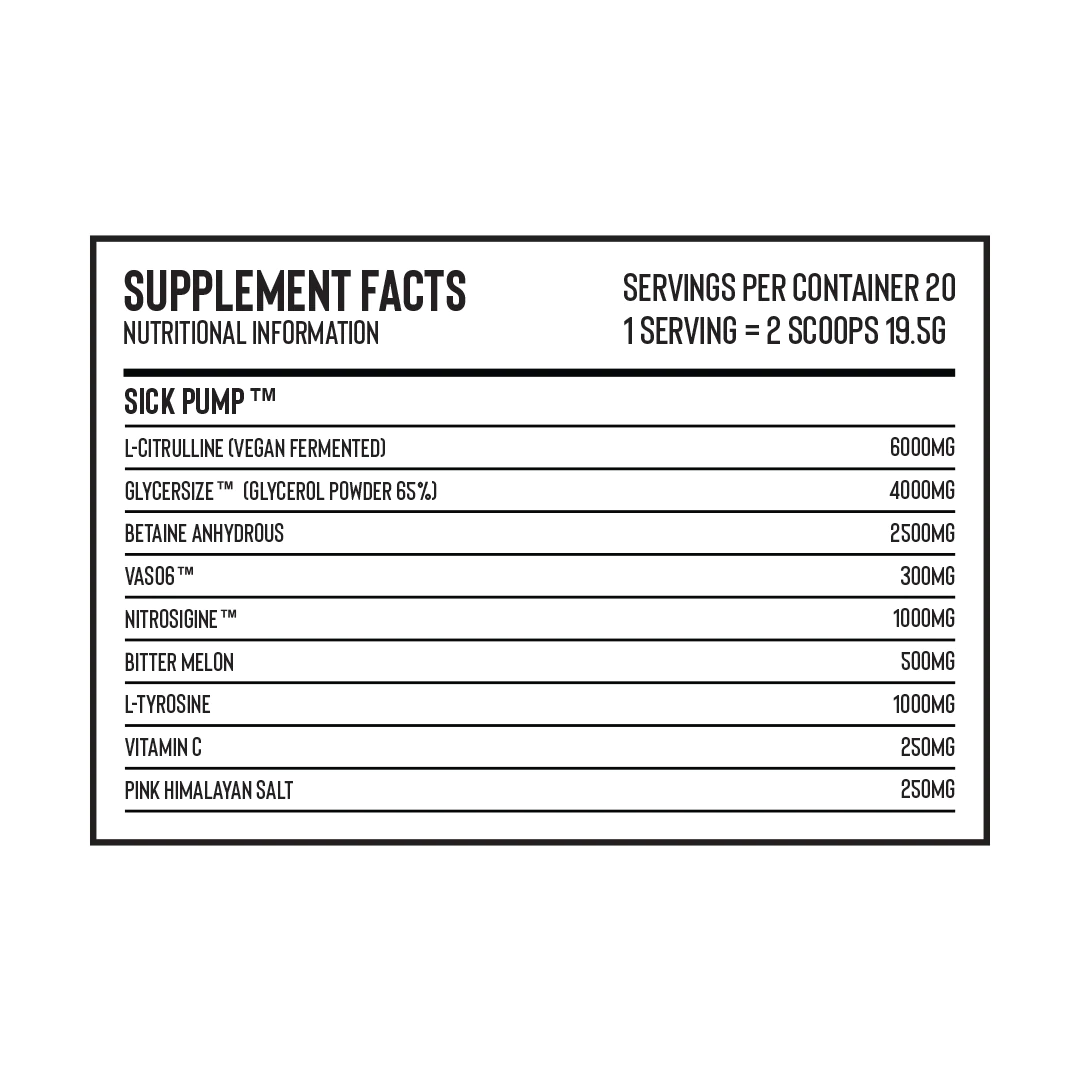 Naughty Boy - Sickpump Pre-Workout - Image 2